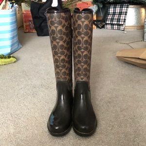 Coach rain boots